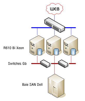 Schéma Serveurs Virtualisés